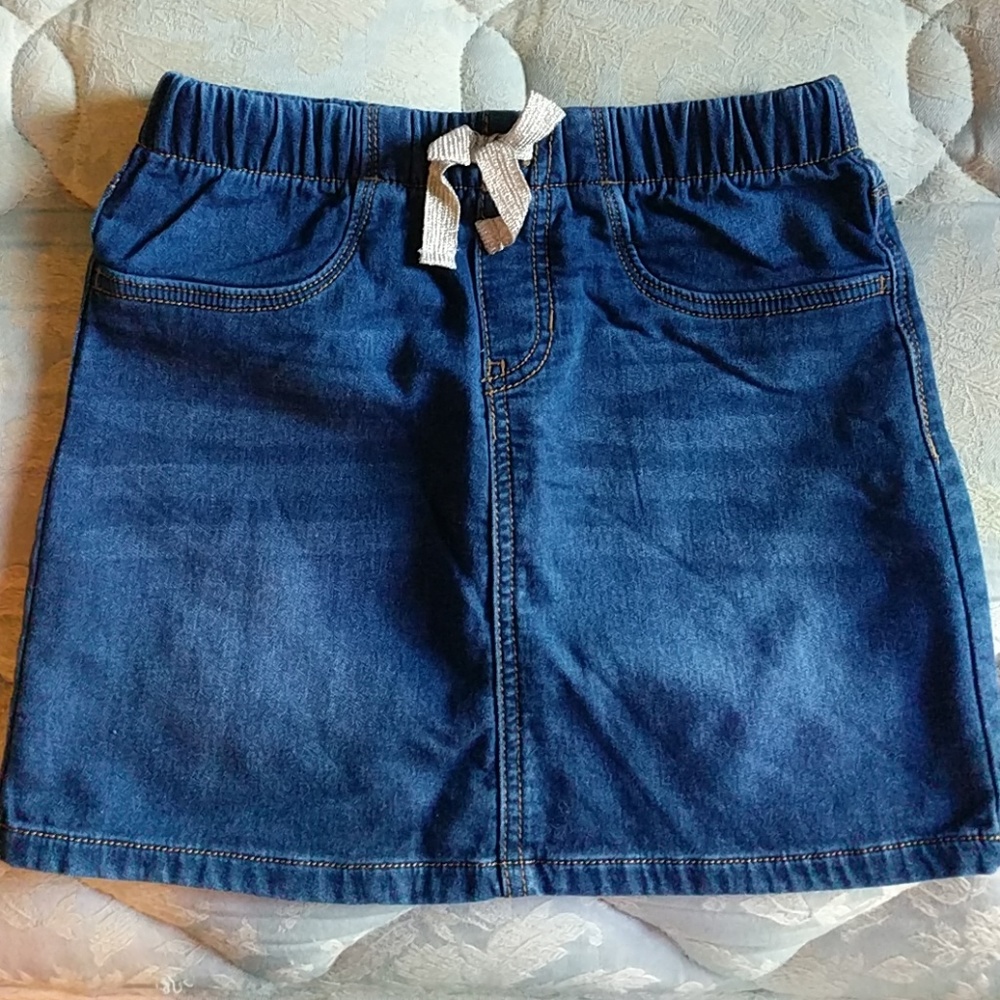 Oshkosh Denim Skirt Little Girl Size 7